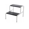 Escada com 2 Degraus Antiderrapante Multiuso- Metal Solution - Escadinha para Clinicas, Macas... - 1