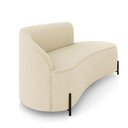Ver imagem 6 de Sofá 3 Lugares Orgânico 180cm Pé Ferro Preto Morgan Suede Bege D03 - D’Rossi