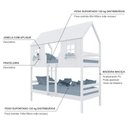 Ver imagem 4 de Beliche Casinha Encantada Madeira Maciça Branco Housin