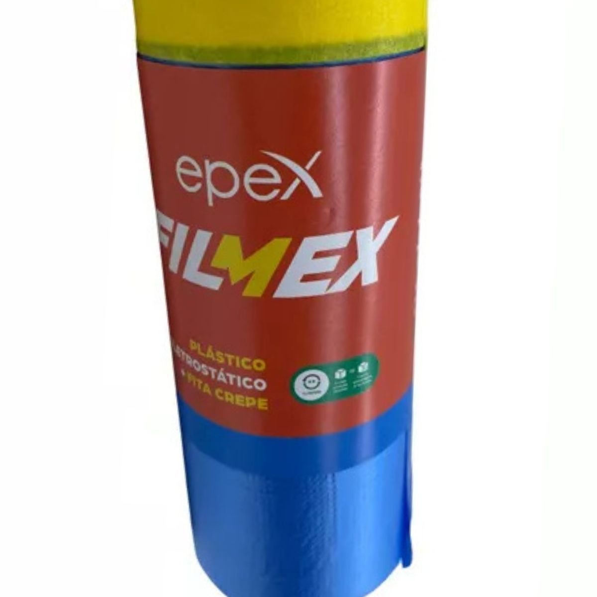 Filmex Filme Eletrostático com Fita Crepe Azul 0,9m X 20m - 2