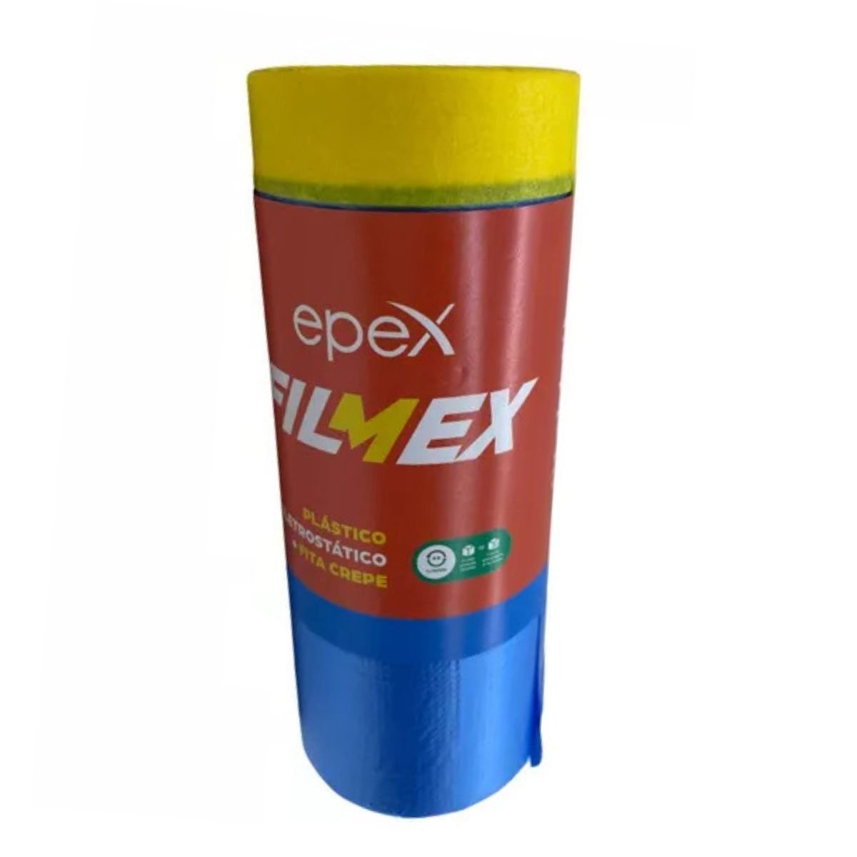 Filmex Filme Eletrostático com Fita Crepe Azul 0,9m X 20m - 1