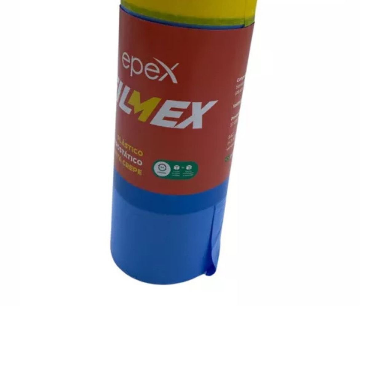 Filmex Filme Eletrostático com Fita Crepe Azul 0,9m X 20m - 3