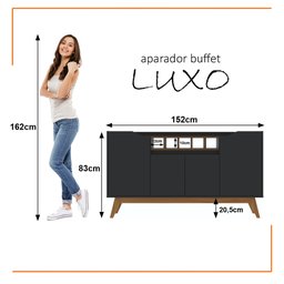 Buffet Luxo 4 Portas com Adega - 10