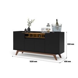 Buffet Luxo 4 Portas com Adega - 3