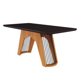 Mesa para Sala de Jantar Paloma 180 cm 6 Cadeiras Clarice Cimol Nature/Chumbo/Joli Mesa Paloma e Cad - 2