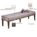 Ver imagem 3 de Recamier Decorativo 160cm Martínez Linho Pés Madeira Bege/Natural - Gran Belo