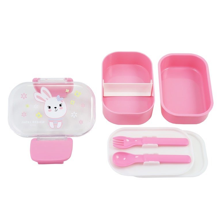 Pote P/ Lanche de 2 Andares Infantil 400ml Jacki Design - Pimpolho:rosa - 3