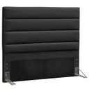 Ver imagem 1 de Cabeceira Quarto Casal Greta 145cm Corano Preto - D'Monegatto