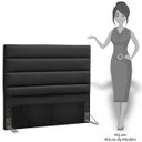 Ver imagem 4 de Cabeceira Quarto Casal Greta 145cm Corano Preto - D'Monegatto