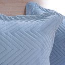 Ver imagem 3 de Kit Cobre Leito Casal Ultra Lisse Lisa New 210x230cm Bruma Azul