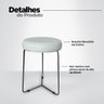 Banqueta Baixa para Cozinha Bar Balcão Bistro Mesa Itália:offwhite - 2