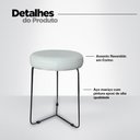 Ver imagem 2 de Banqueta Baixa para Cozinha Bar Balcão Bistro Mesa Itália:offwhite