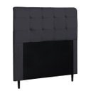 Ver imagem 1 de Cabeceira de Casal Queen 160cm Luna I02 Suede Cinza - Mpozenato