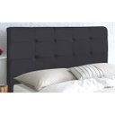 Ver imagem 2 de Cabeceira de Casal Queen 160cm Luna I02 Suede Cinza - Mpozenato