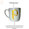Caneca Porcelana 360ml Time Palmeiras Serie Ouro Oficial - 3