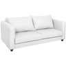 Sofá 2 Lugares Lisboa Suede - Amarena Móveis Sofá 2 Lugares Sofás Branco - 1