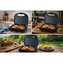 Ver imagem 3 de Sanduicheira Grill Elétrica Misteira Antiaderente 750w 127v Prensa Dupla Preta