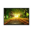 Ver imagem 1 de Quadro Decorativo - Tunel Verde Outono Flnt032 - Tela Canvas - 80x60cm