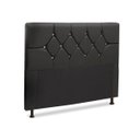 Ver imagem 1 de Cabeceira Para Cama Box Casal Queen Franca 160cm Corino Preto - JS Móveis