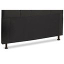 Ver imagem 4 de Cabeceira Para Cama Box Casal Queen Franca 160cm Corino Preto - JS Móveis