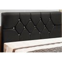 Ver imagem 2 de Cabeceira Para Cama Box Casal King 195cm França Corino Preto - JS Móveis