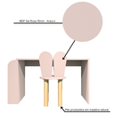 Ver imagem 5 de Mesa Infantil 80cm com Suporte para Livros e 1 Cadeira em Mdf e Madeira Natural:sal Rosa