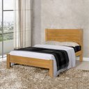 Ver imagem 1 de Cama Casal Madeira Vintage Lara - Imbuia