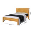 Ver imagem 3 de Cama Casal Madeira Vintage Lara - Imbuia