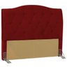 Cabeceira Cama Box Casal King 195cm Colônia Suede Vermelho - D'Monegatto - 1