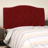 Cabeceira Cama Box Casal King 195cm Colônia Suede Vermelho - D'Monegatto - 2