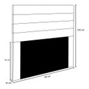 Ver imagem 4 de Cabeceira Cama Box Solteiro 90CM Rubi D10 Suede Bege - Mpozenato