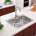 Ver imagem 3 de Cuba para Cozinha Gourmet Aço Inox 50x40 Cm com Cesto e Dosador Tuizi