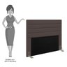 Cabeceira Cama Box Casal Queen 160cm Rubi D10 Suede Marrom - Mpozenato - 4