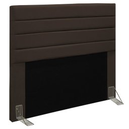 Cabeceira Cama Box Casal Queen 160cm Rubi D10 Suede Marrom - Mpozenato - 1
