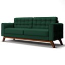 Ver imagem 1 de Sofá 2,60M 4 Lugares Sandero B-303 Veludo Verde - Domi