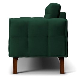 Sofá 2,60M 4 Lugares Sandero B-303 Veludo Verde - Domi - 6