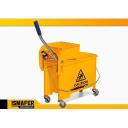Carrinho de Limpeza Balde Espremedor De Água 20 Litros - 2