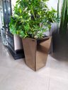 Ver imagem 1 de Cachepô 100% Mdf Revestido em Espelho Bronze