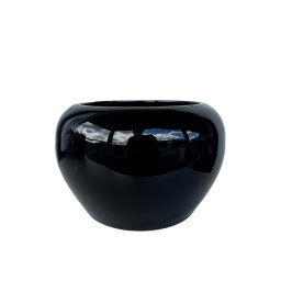 Decoração sala centro de mesa preto liso lorance moderno - 1