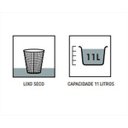 Ver imagem 3 de Lixeira Redonda Office Branca 11L Metal