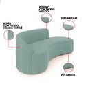 Ver imagem 3 de Sofá 4 Lugares Orgânico 220 Cm Morgan Veludo/cotelê Menta D03 - D’Rossi