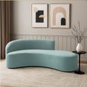 Ver imagem 1 de Sofá 4 Lugares Orgânico 220 Cm Morgan Veludo/cotelê Menta D03 - D’Rossi