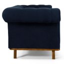 Ver imagem 5 de Sofá 2,10M 3 Lugares Base Madeira Império B-287 Veludo Marinho - Domi