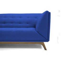 Sofá Dante 3 Lugares 2,10M B170 Azul - Domi - 5 Sofá Dante 3 Lugares 2,10M B170 Azul - Domi - 5