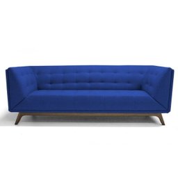 Sofá Dante 3 Lugares 2,10M B170 Azul - Domi - 2 Sofá Dante 3 Lugares 2,10M B170 Azul - Domi - 2