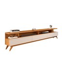 Ver imagem 2 de Rack Com Pés Em Madeira Tv Até 75 Polegadas 217cm Nature Off White Vivare Wood Giga