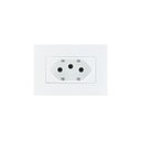 Ver imagem 1 de Placa para Móveis 65x45 com Tomada Margirius Sleek 2p+t 10a Branca
