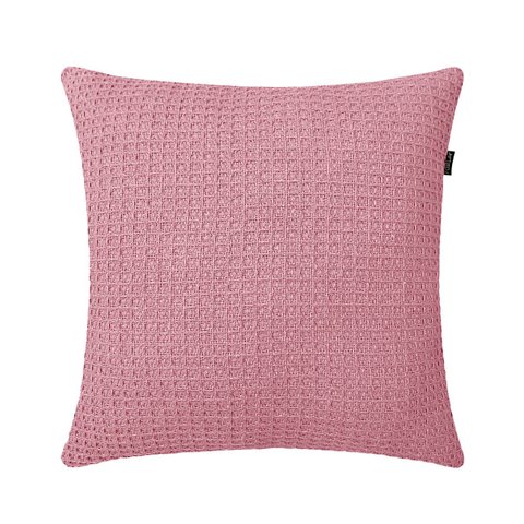 Almofada Algodão Favo de Mel Rosa 40x40cm Fastlar Almofada 40x40cm Cheia