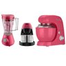 Kit Cadence Rosa Batedeira Liquidificador Cafeteira 220V - 1