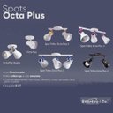 Ver imagem 4 de Kit 3 Spot Trilho Octa Plus Branco Detalhe Cinza 3xE27 - Startec